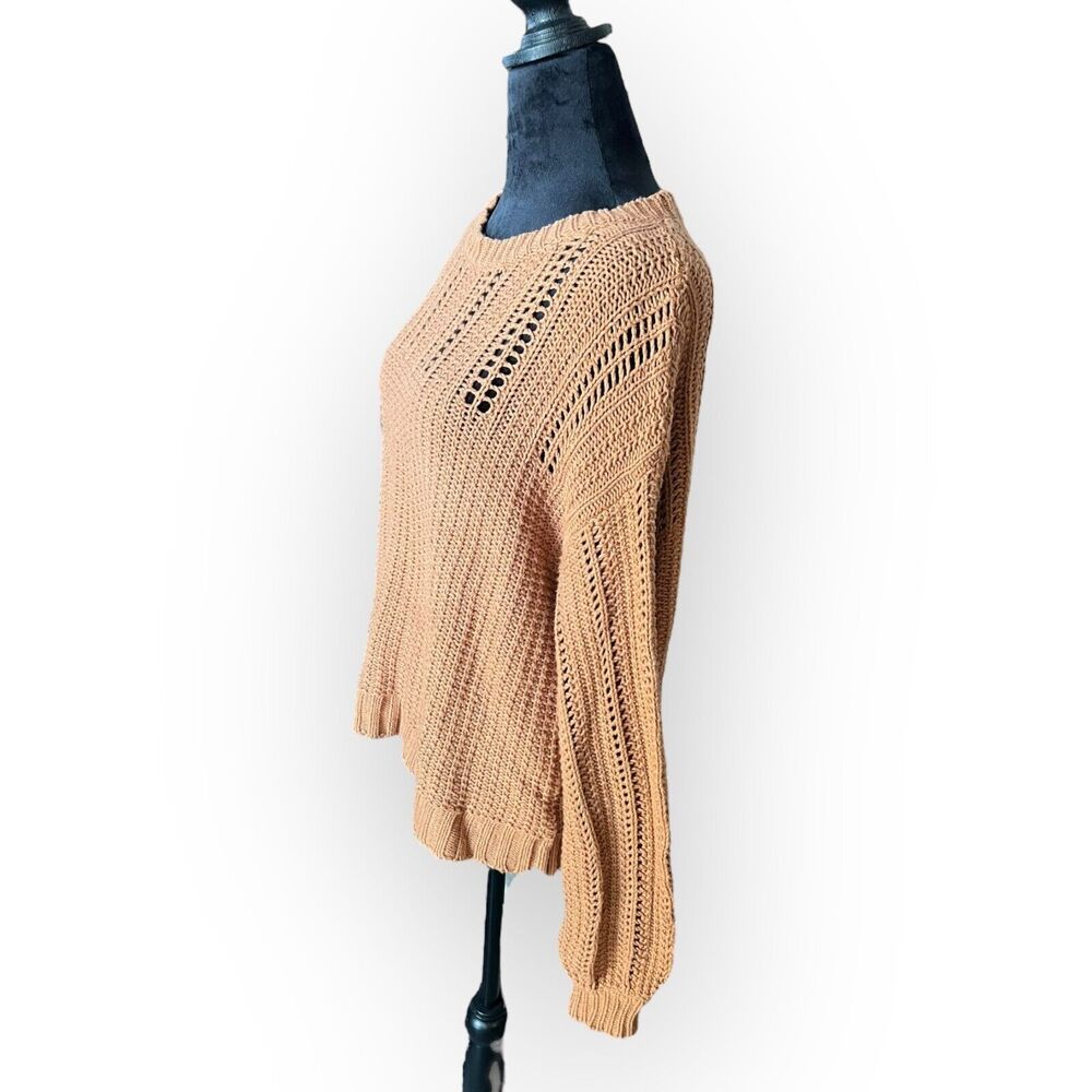 American Eagle Outfitters Women's Gold Chunky Knit Drop Shoulder Sweater Size S - Picture 9 of 13